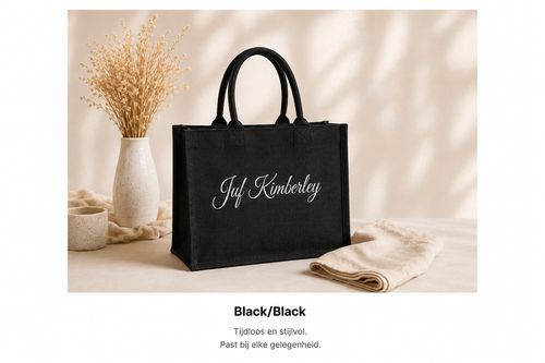 Gepersonaliseerde Jute Shopper