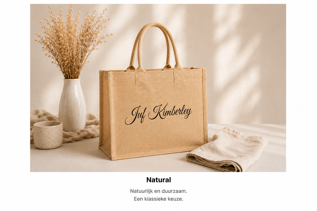 Gepersonaliseerde Jute Shopper