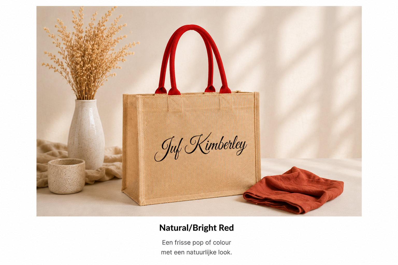 Gepersonaliseerde Jute Shopper