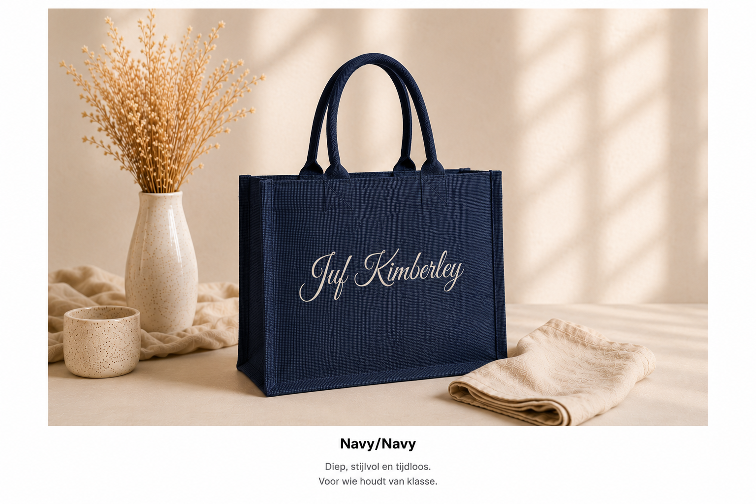 Gepersonaliseerde Jute Shopper