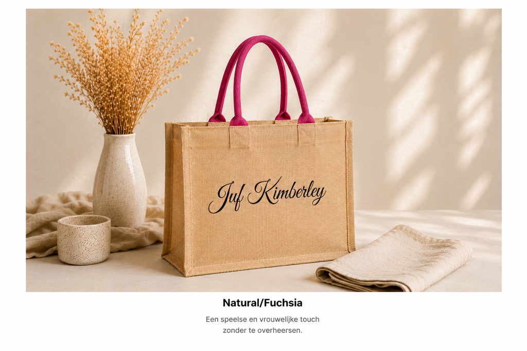 Gepersonaliseerde Jute Shopper