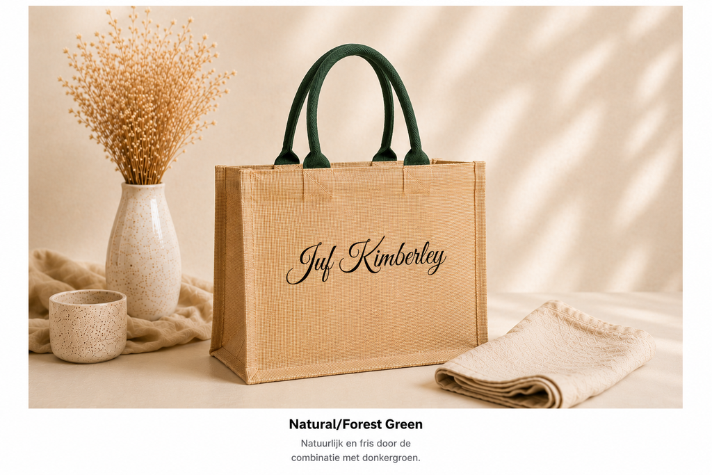 Gepersonaliseerde Jute Shopper