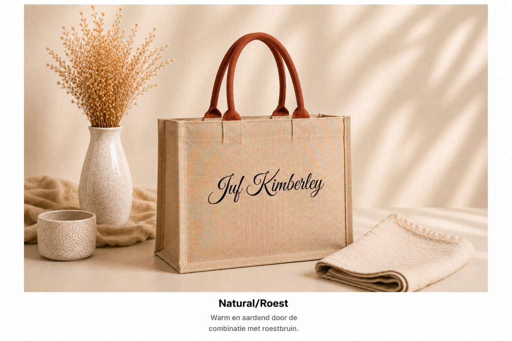 Gepersonaliseerde Jute Shopper